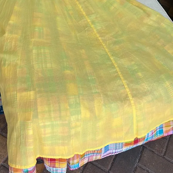 STAUD x Birkenstock NWT Sea Bright Patchwork Plaid cotton midi maxi skirt - Picture 17 of 17